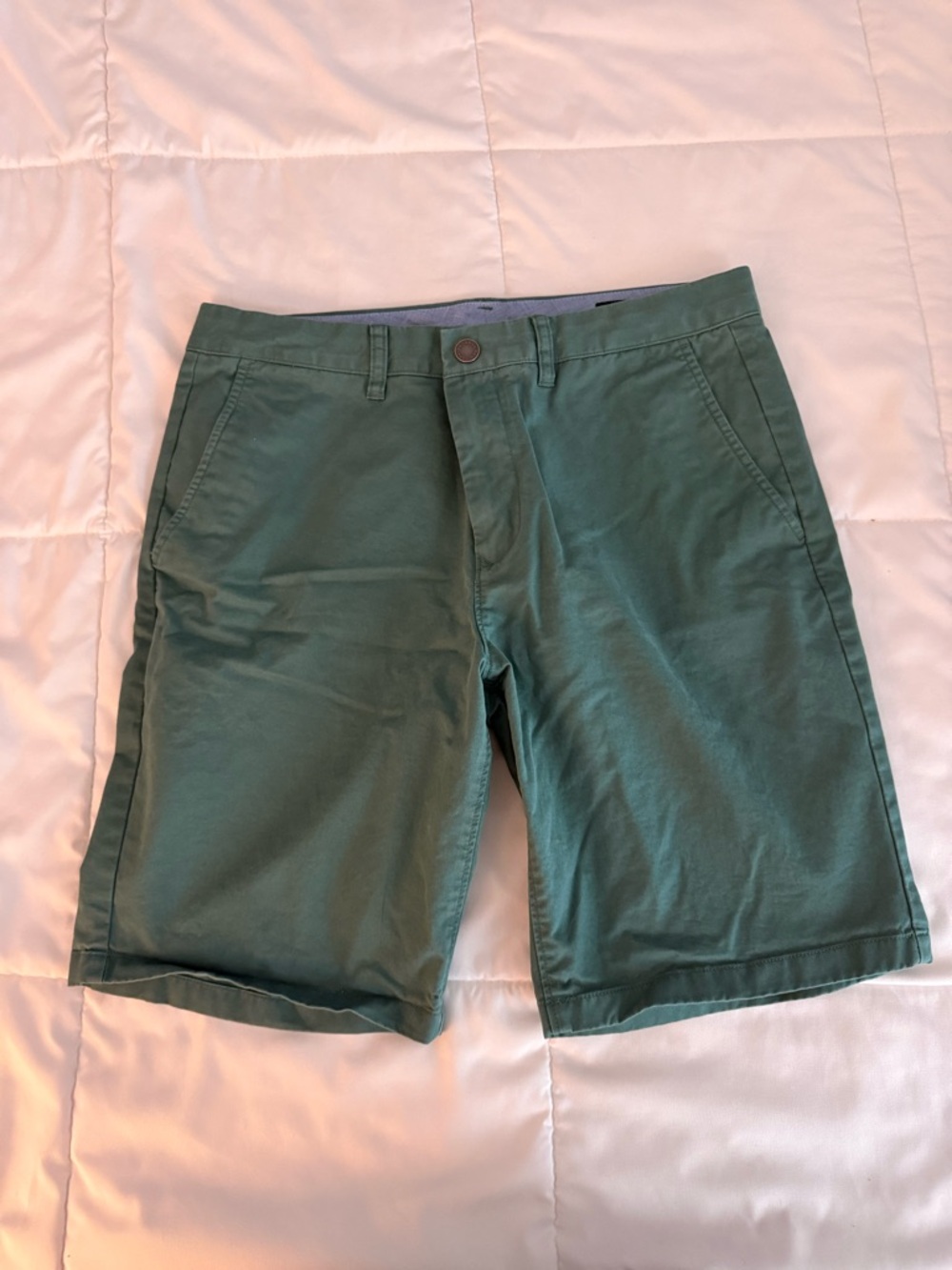 Men's Bonobos Green Golf/Chino Shorts